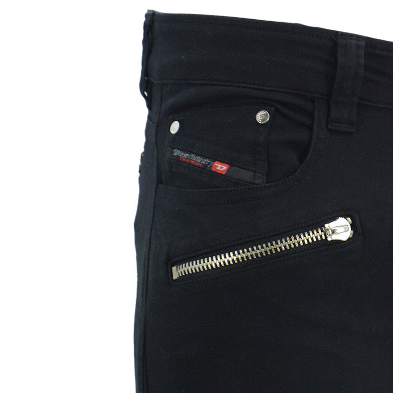 DIESEL P-JAGGER 0NAHC Mens Denim Jeans Slim Fit Black Casual Cotton Trousers NEW