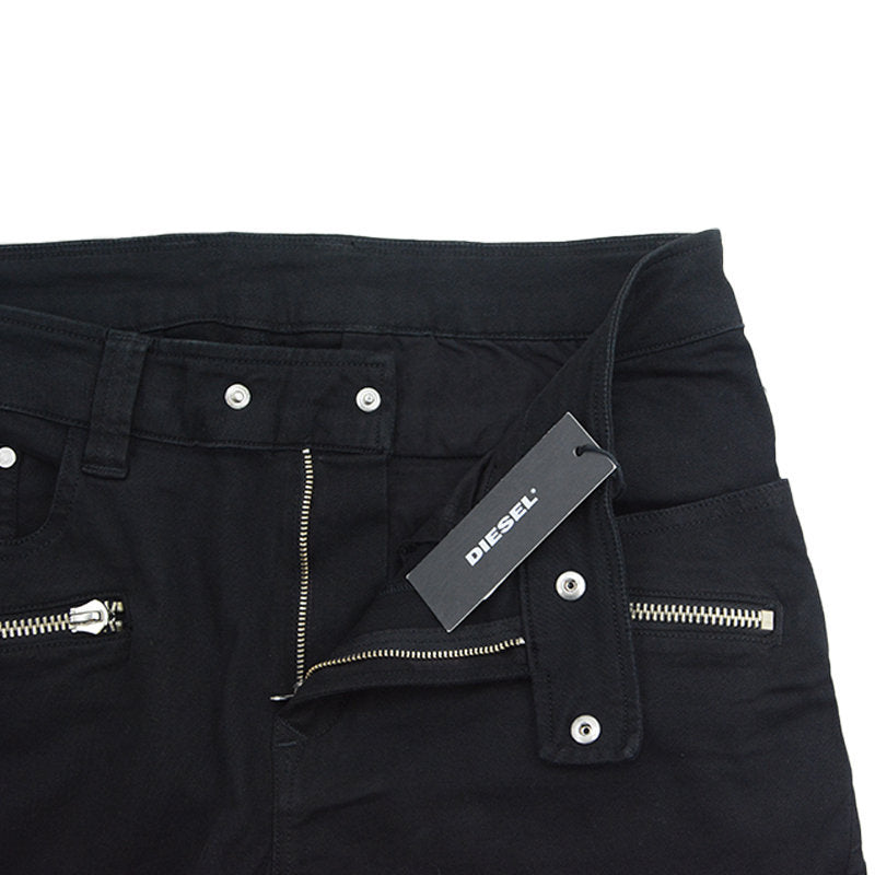 DIESEL P-JAGGER 0NAHC Mens Denim Jeans Slim Fit Black Casual Cotton Trousers NEW