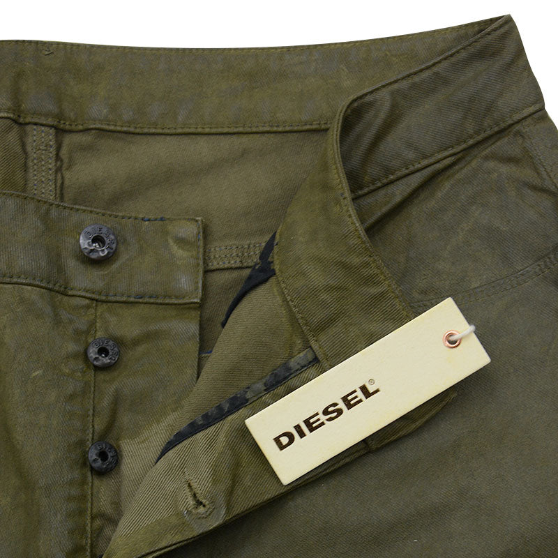 DIESEL TYPE 241 BG63B Mens Jeans Tapered Leg Olive Casual Denim Pants