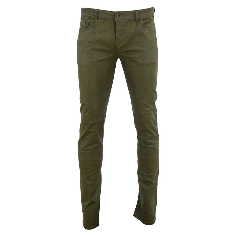 DIESEL TYPE 241 BG63B Mens Jeans Tapered Leg Olive Casual Denim Pants