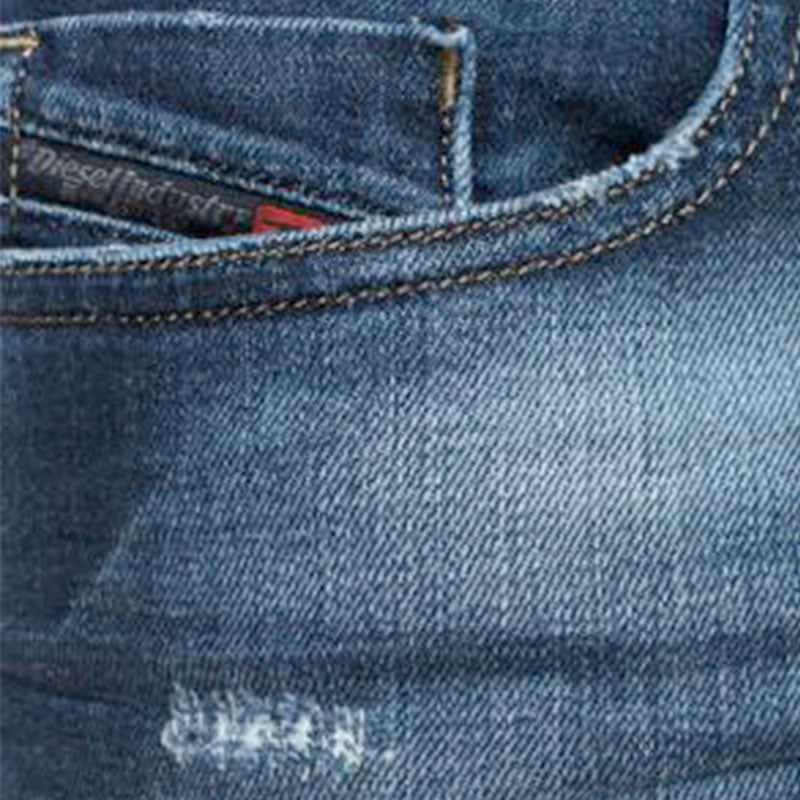 DIESEL BUSTSHORT 084QT Mens Denim Shorts DNA Stretch Casual Summer Half Pant W32