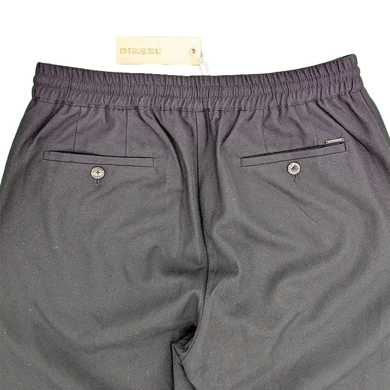 DIESEL P GESS 0GAGP Mens Trousers Regular Fit Casual Lightweight Black Pants W32