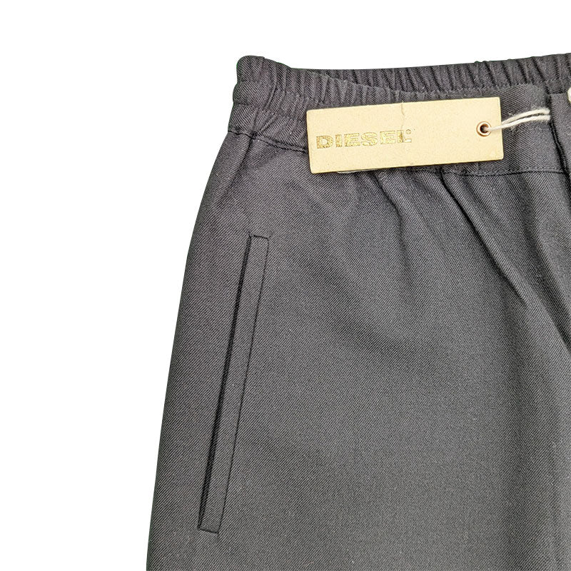 DIESEL P GESS 0GAGP Mens Trousers Regular Fit Casual Lightweight Black Pants W32