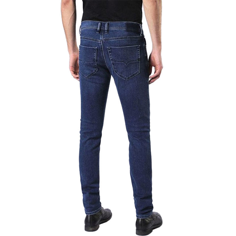 DIESEL TEPPHAR 084EH Mens Denim Jeans Cotton Slim Fit Carrot Blue Casual Pants