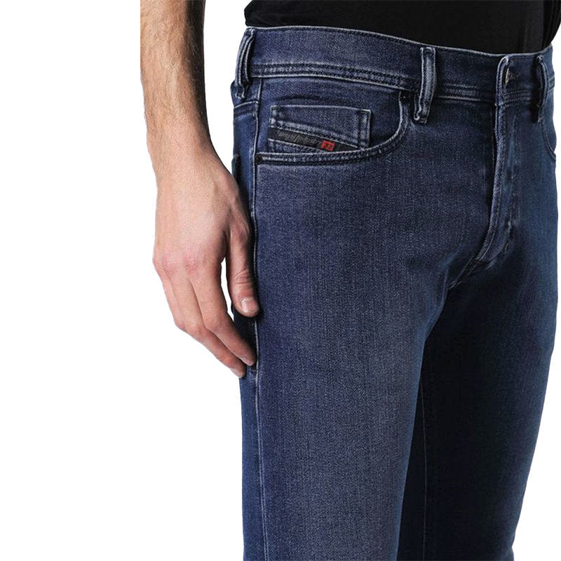 DIESEL TEPPHAR 084EH Mens Denim Jeans Cotton Slim Fit Carrot Blue Casual Pants