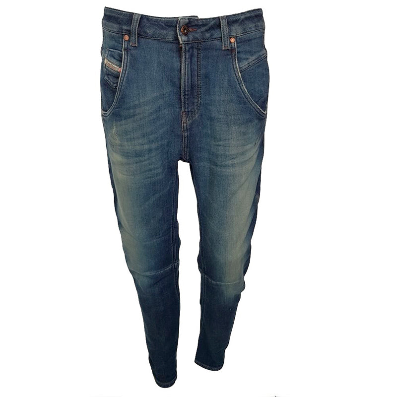 DIESEL FAYZA 0807T Womens Jeans Slim Fit Tapered Casual Trousers Denim Jogg Pant