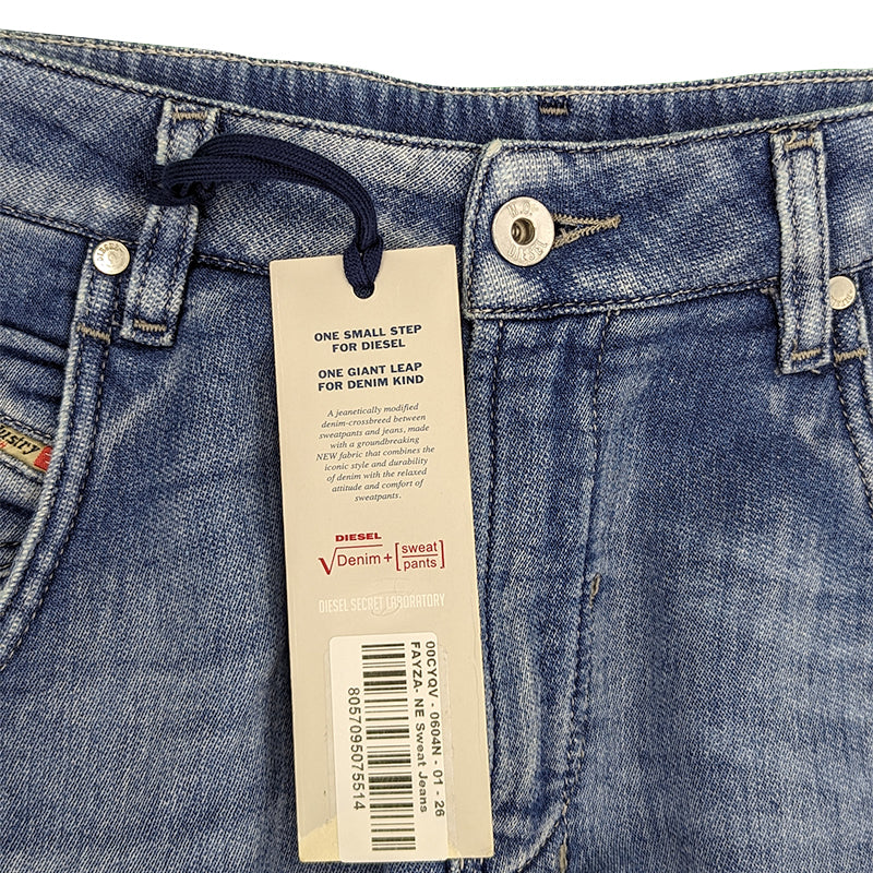 DIESEL FAYZA 0604N Womens Denim Jeans Slim Fit Trousers Carrot Leg Jogg Pant W26