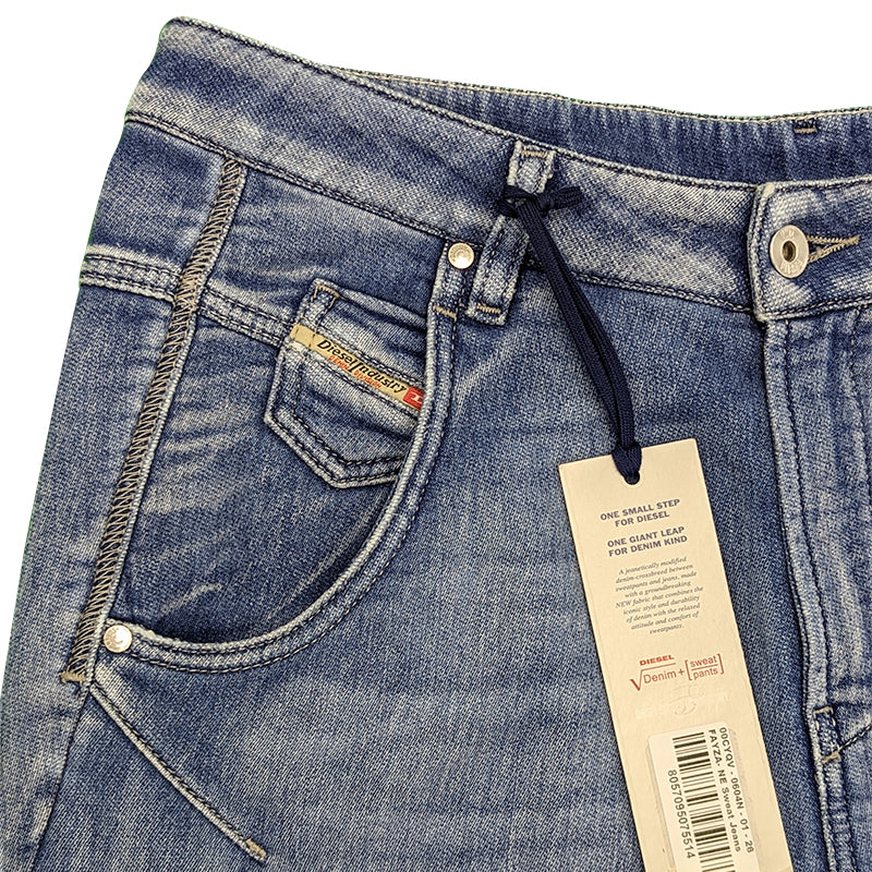 DIESEL FAYZA 0604N Womens Denim Jeans Slim Fit Trousers Carrot Leg Jogg Pant W26