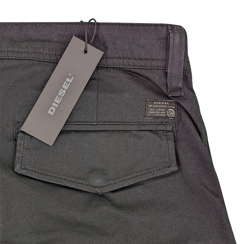 DIESEL THOMMER 0CARP Mens Jeans Slim Fit Stretch Tapered Casual Denim Pant Black