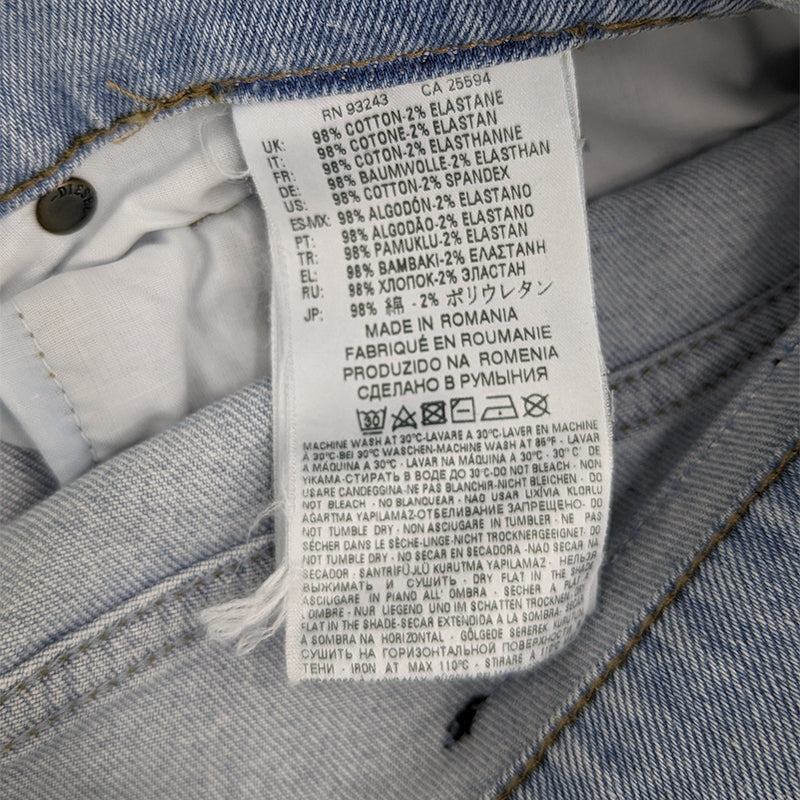 DIESEL BLACK GOLD Mens Denim Jeans Slim Fit Casual Cotton Pants Light Blue W30