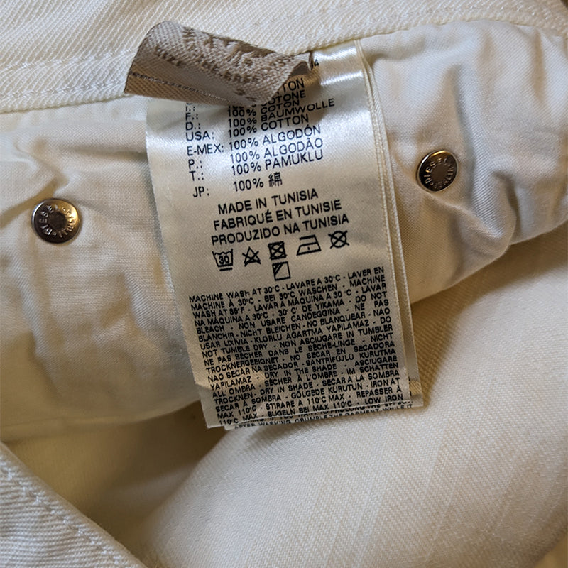 DIESEL SAFADO 0RD18 Mens Jeans Straight Leg Casual Regular Fit White Denim Pants