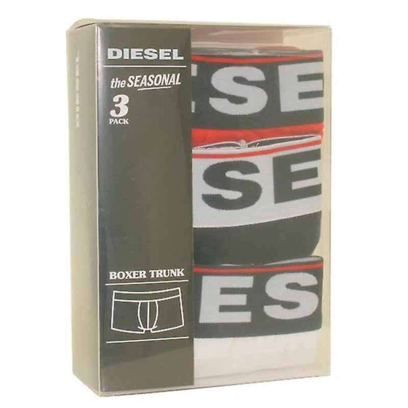 DIESEL Mens Boxer Trunks Cotton Shorts 3 Pack Soft High Quality Underwear GIFT
