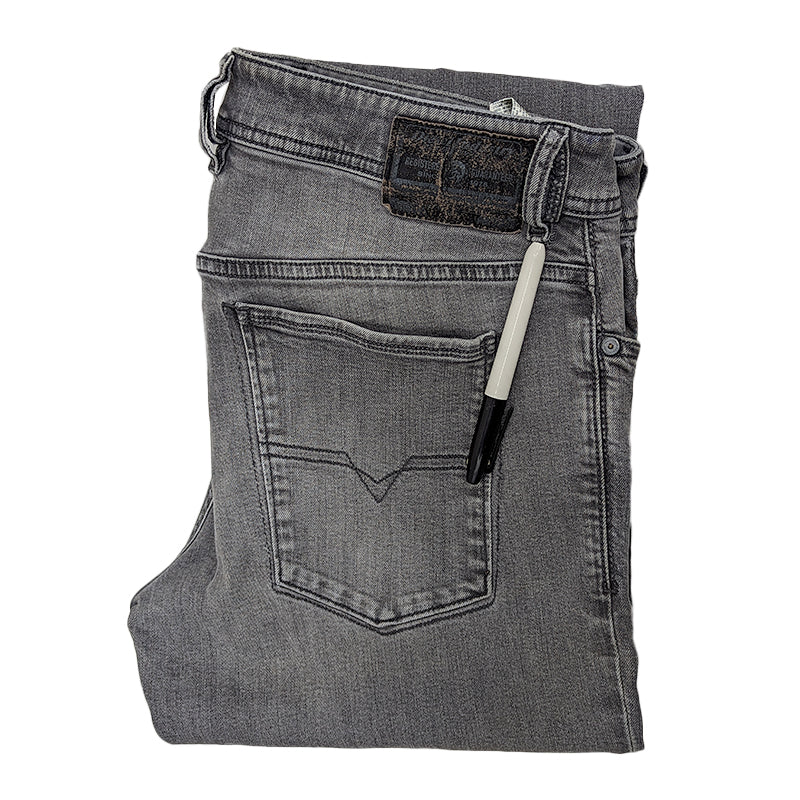 DIESEL SLEENKER 0678Z Mens Denim Jeans Slim Fit Cotton Stretch Grey Pant W34 New