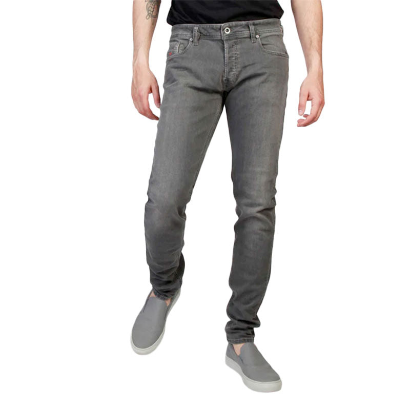 DIESEL SLEENKER 0678Z Mens Denim Jeans Slim Fit Cotton Stretch Grey Pant W34 New