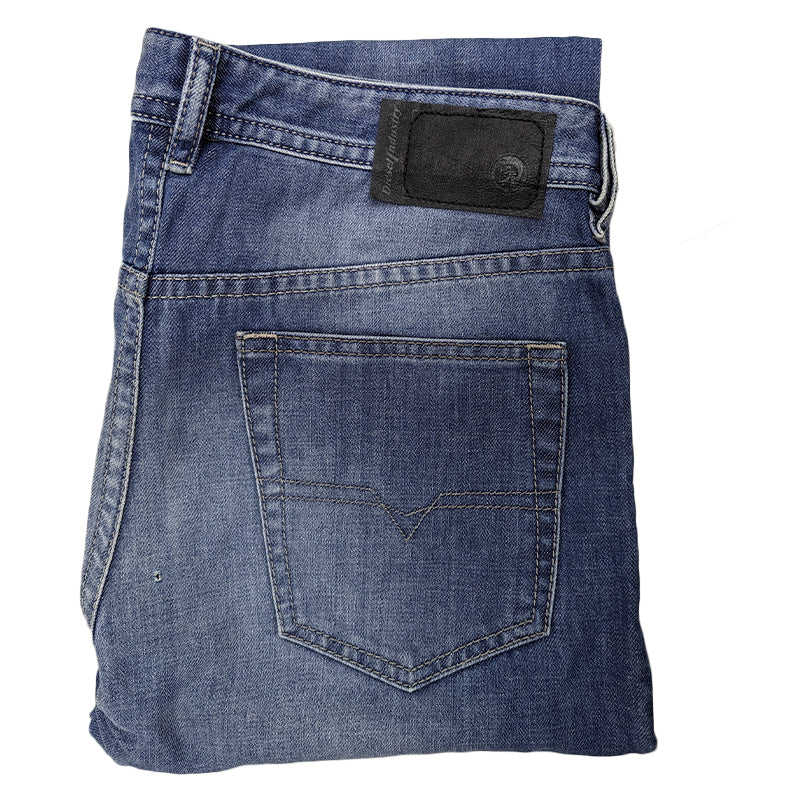 DIESEL BUSTER 0839C Mens Denim Jeans Tapered Leg Casual Trouser Slim Fit Pants