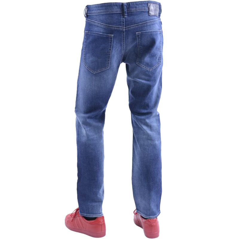 DIESEL BUSTER 084GR Mens Denim Jeans Regular Slim Tapered Comfort Blue Faded New