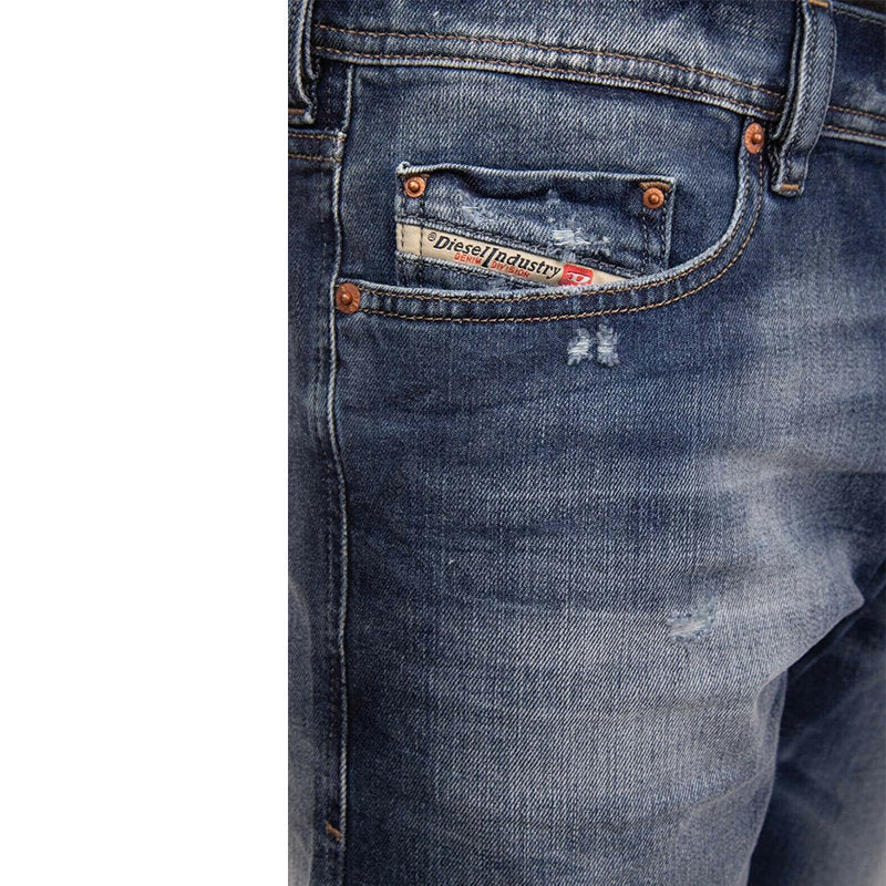 DIESEL TEPPHAR R248D Mens Denim Jeans Cotton Slim Fit Carrot Leg Stretch Pants