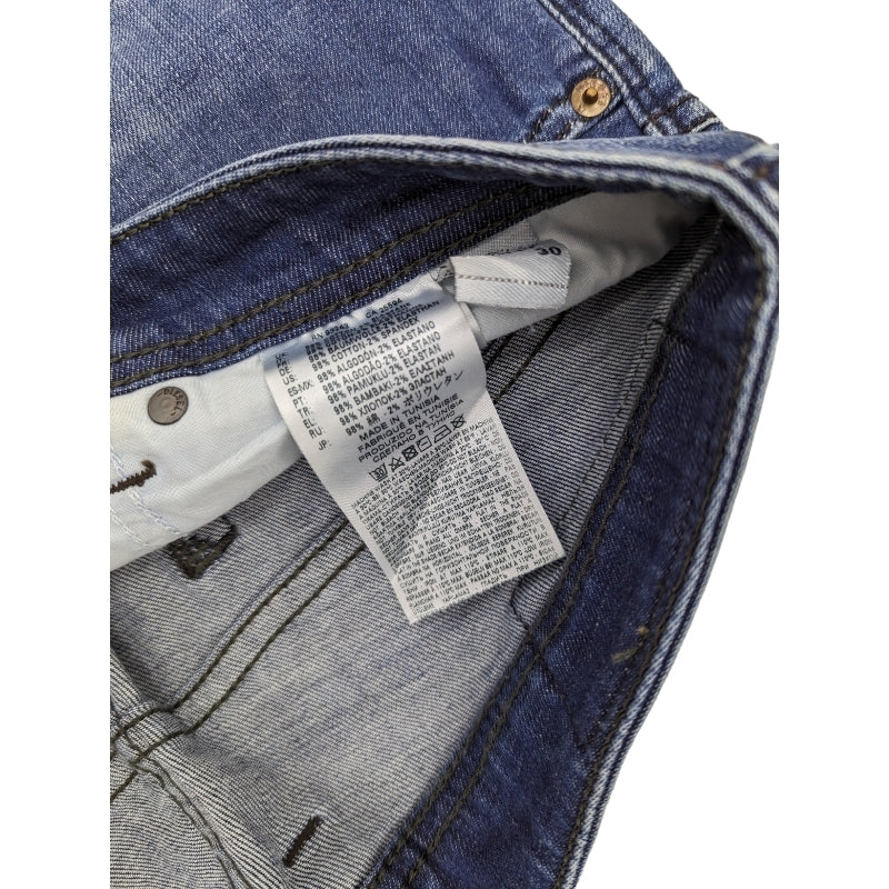 DIESEL SAFADO R1T88 Mens Denim Jeans Regular Slim Fit Straight Casual Blue Pants