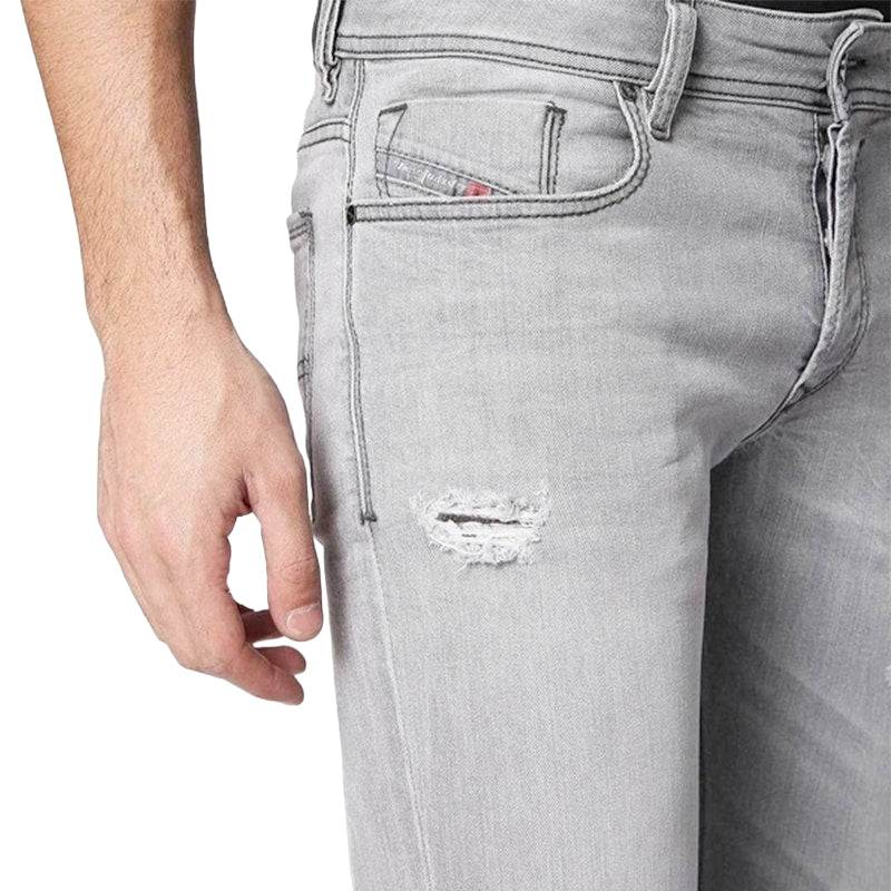 DIESEL SLEENKER 084RZ Mens Jeans Stretch Distressed Denim Pants W32