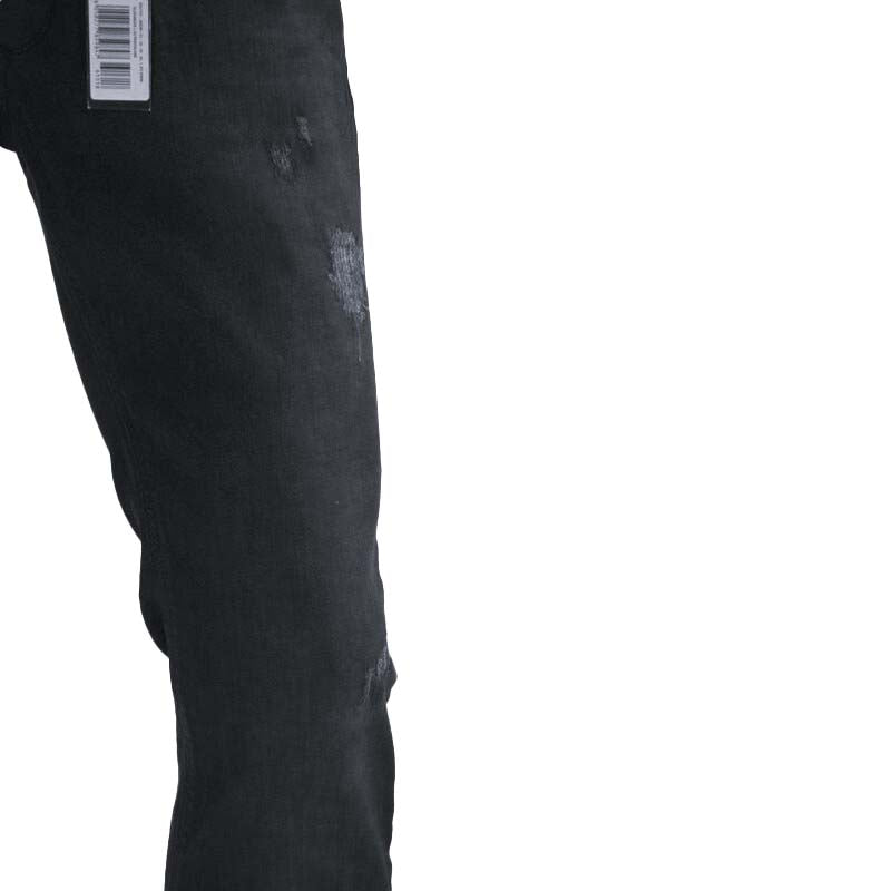 DIESEL SLEENKER 0685N Mens Jeans Distressed Stretch Slim Skinny Black Pants