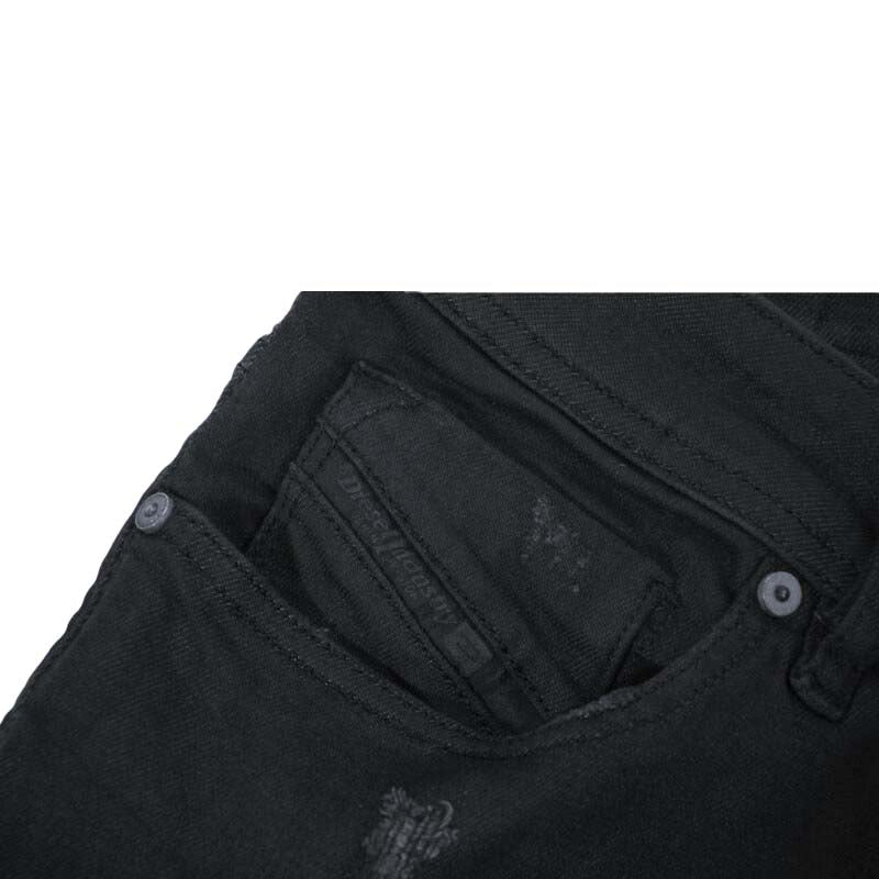 DIESEL SLEENKER 0685N Mens Jeans Distressed Stretch Slim Skinny Black Pants