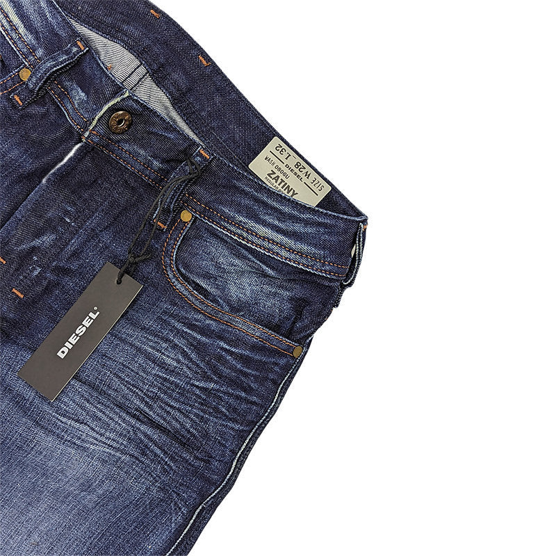 DIESEL ZATINY 0806U Mens Denim Jeans Regular Fit Bootcut Faded Casual Pants W28