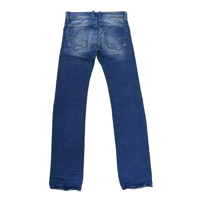 DIESEL SAFADO 0830W Mens Denim Jeans Regular Slim Fit Straight Leg Casual Pants