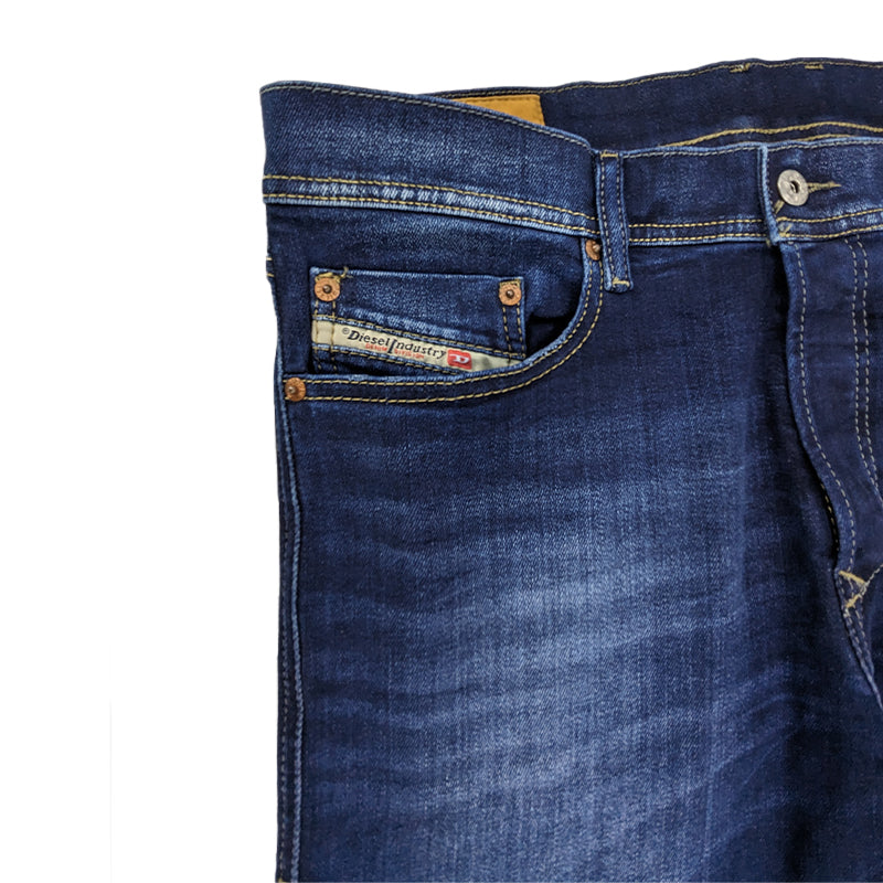 DIESEL TEPPHAR 0860L Mens Denim Jeans Cotton Slim Fit Carrot Leg Stretch Pants