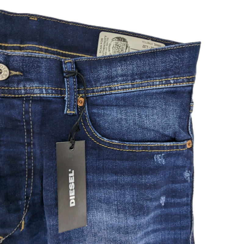 DIESEL TEPPHAR 0860L Mens Denim Jeans Cotton Slim Fit Carrot Leg Stretch Pants