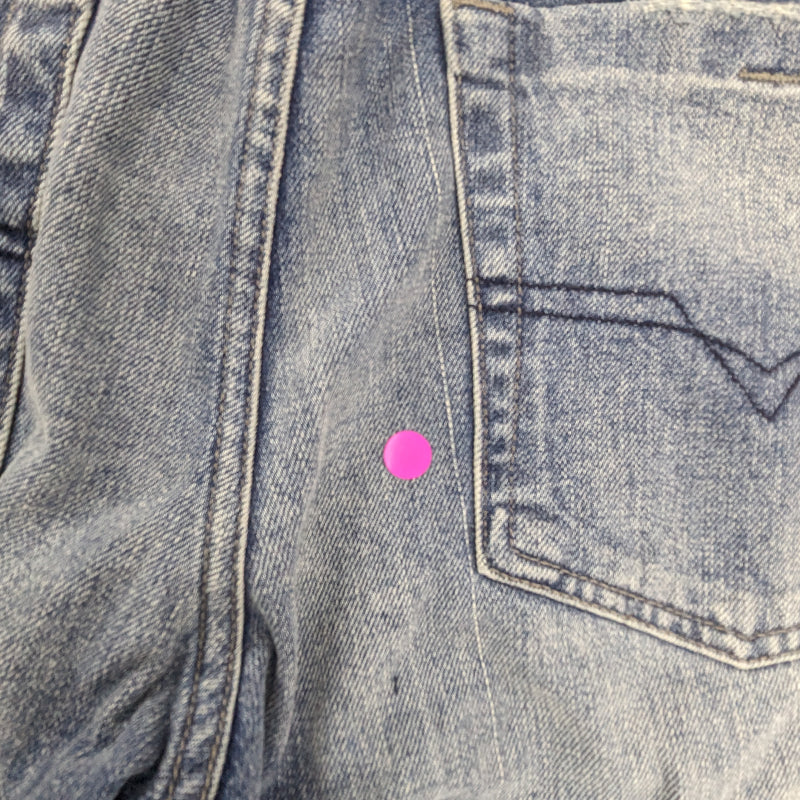 DIESEL ZATHAN 0RZ49 Mens Denim Jeans Regular Fit Bootcut Leg Blue Casual Pants