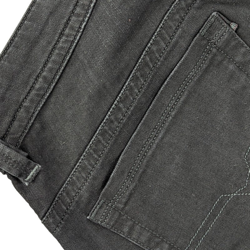 DIESEL THAVAR 0679F Mens Denim Jeans Tapered Leg Slim Fit Cotton Pants Black W34
