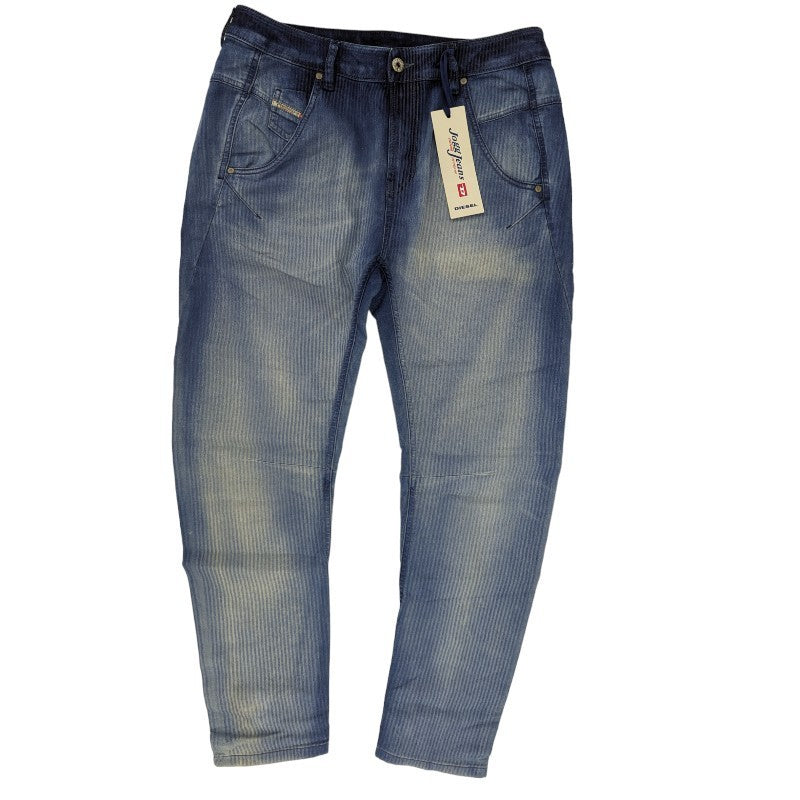 DIESEL FAYZA 00CYQV Womens Denim Jeans Cropped Leg Casual Blue Jogg Pants W32