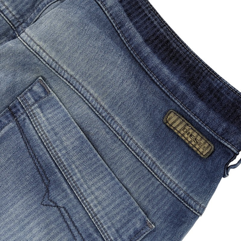 DIESEL FAYZA 00CYQV Womens Denim Jeans Cropped Leg Casual Blue Jogg Pants W32