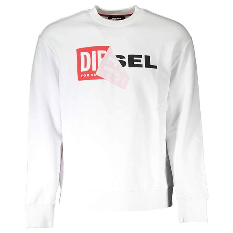 DIESEL S SAMY FELPA Mens Oversized Sweatshirt Long Sleeve Pullover Jumper New L
