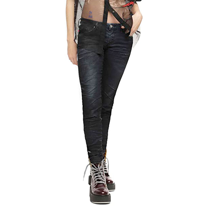 DIESEL GRACEY NE 069CG Womens Denim Jogg Jeans Skinny Leg Casual Sweat Pants New