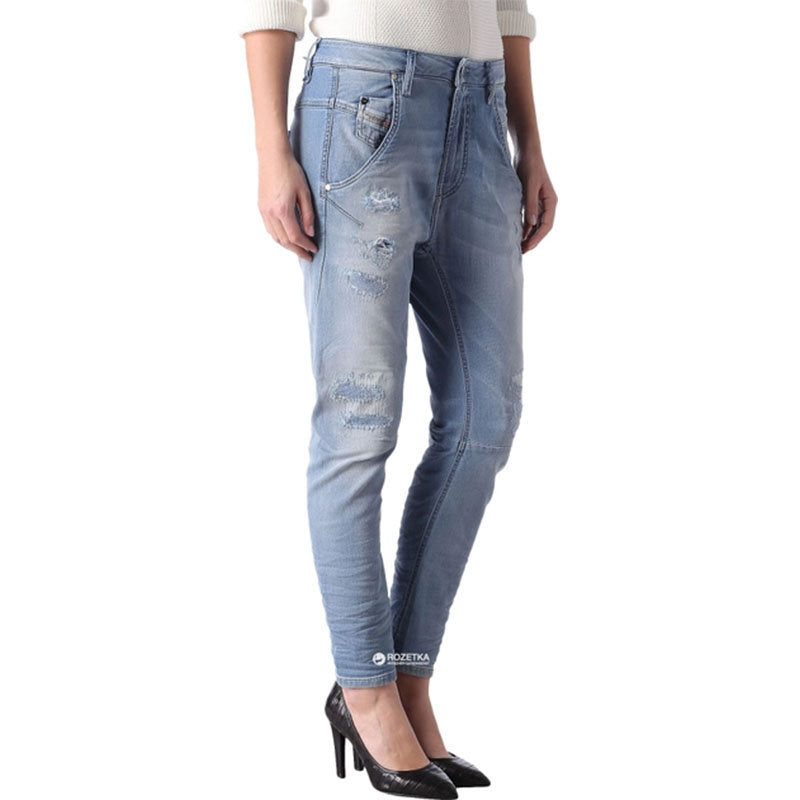 DIESEL FAYZA NE 0673M Womens Denim Jogg Jeans Regular Fit Tapered Leg Stretchy