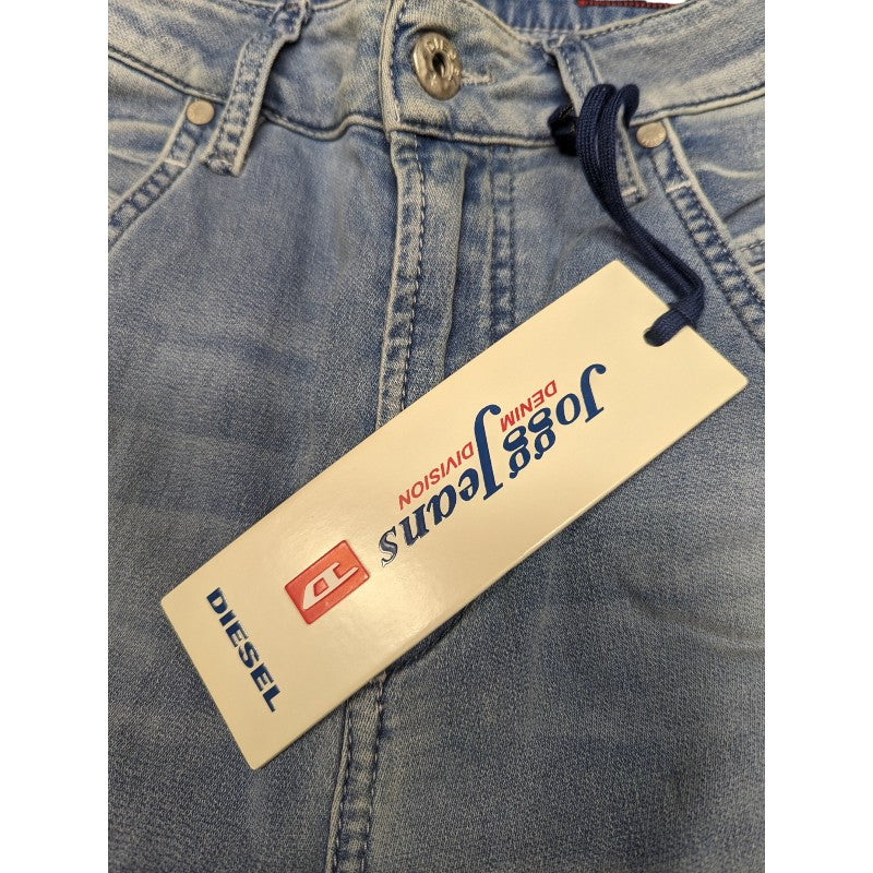 DIESEL FAYZA NE 0673M Womens Denim Jogg Jeans Regular Fit Tapered Leg Stretchy