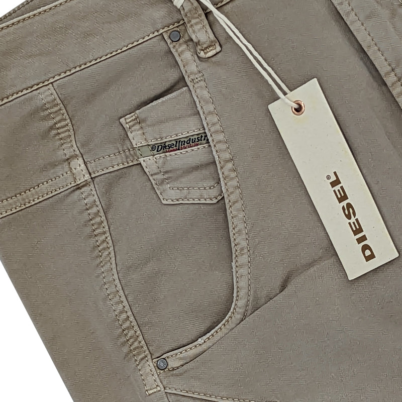 DIESEL FAYZA NE 0666A Womens Jogg Jeans Regular Fit Sweat Denim Pants Beige W27