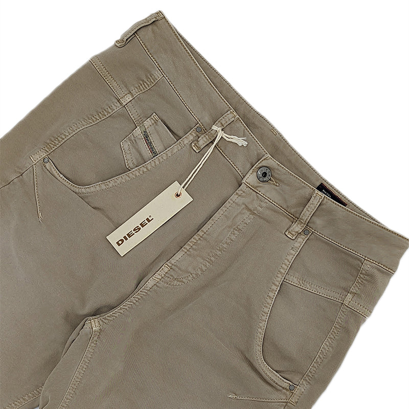 DIESEL FAYZA NE 0666A Womens Jogg Jeans Regular Fit Sweat Denim Pants Beige W27