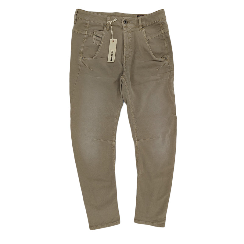 DIESEL FAYZA NE 0666A Womens Jogg Jeans Regular Fit Sweat Denim Pants Beige W27
