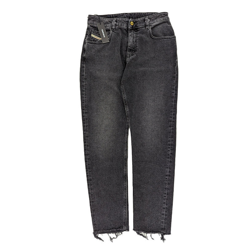 DIESEL NEEKHOL 080AP Womens Denim Jeans Regular Fit Distressed Casual Pants NEW