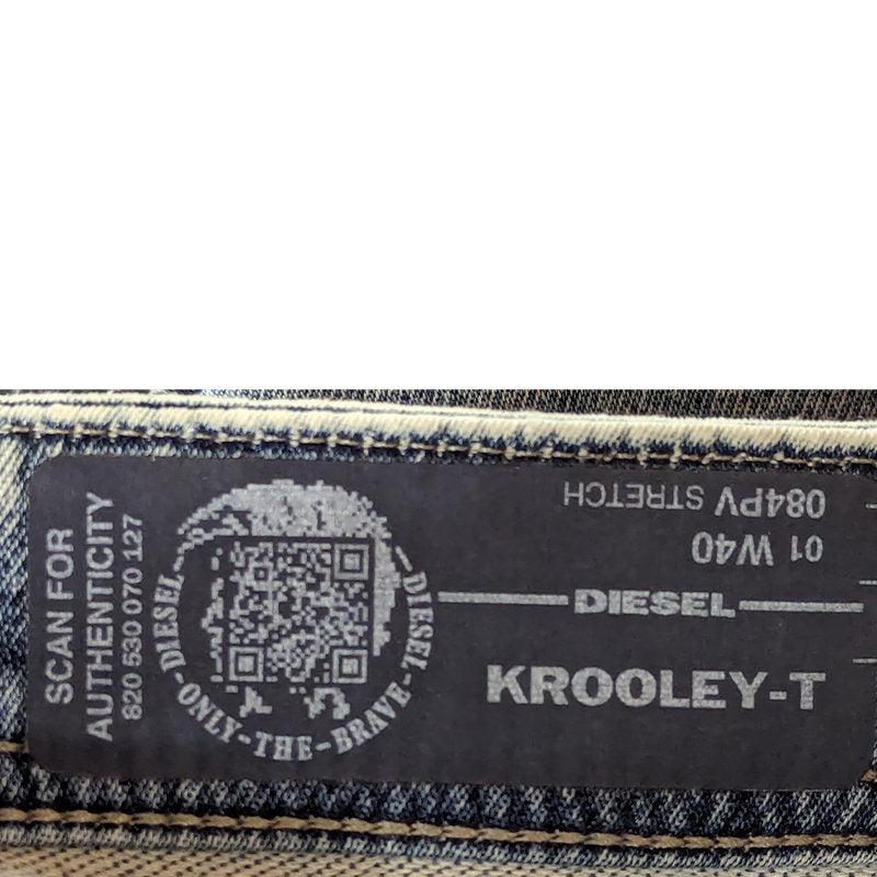 DIESEL KROOLEY T 084PV Mens Denim Jogg Jeans Tapered Leg Casual Stretch Pant NEW