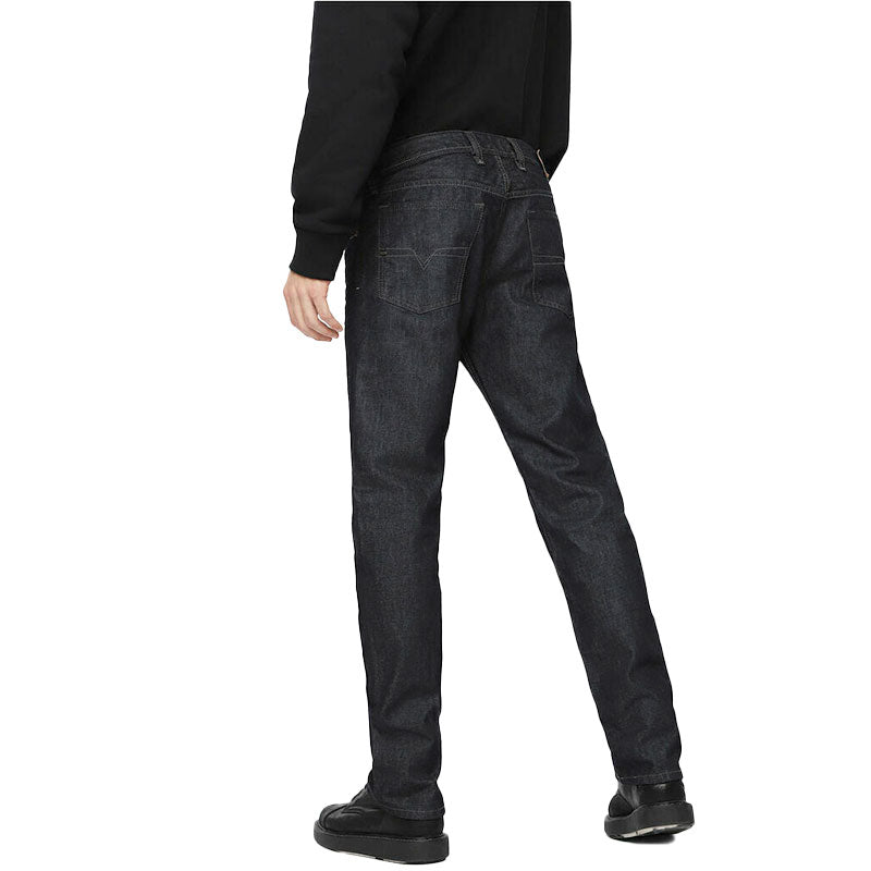 DIESEL WAYKEE 0088Z Mens Denim Jeans Regular Fit Straight Casual Jeans Black NEW