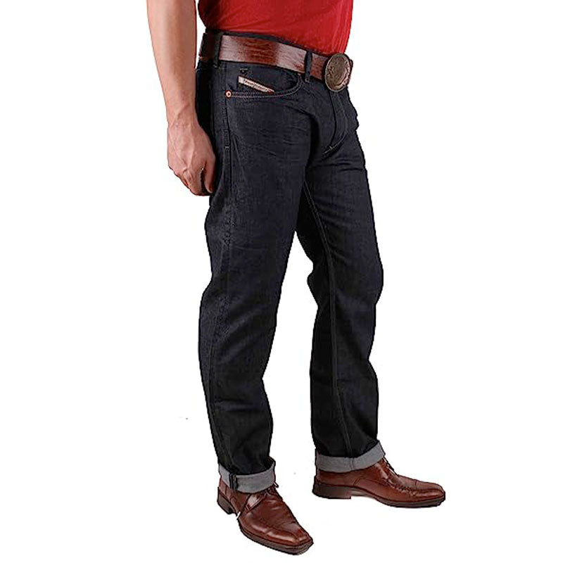 DIESEL WAYKEE 0088Z Mens Denim Jeans Regular Fit Straight Casual Jeans Black NEW