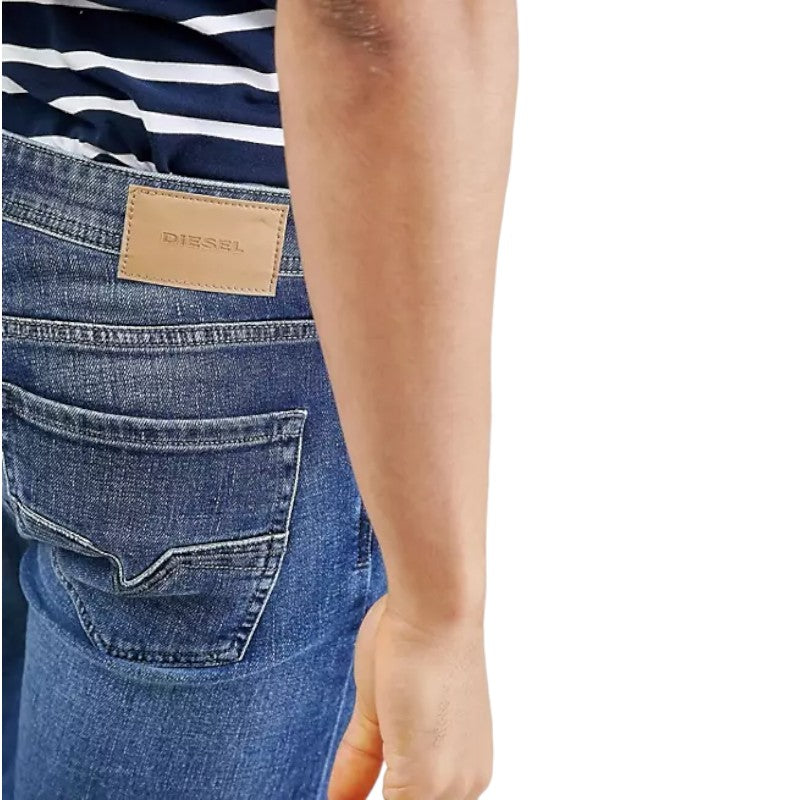 DIESEL LARKEE 084UH Mens Denim Jeans Regular Fit Straight Casual Blue Denim Pant