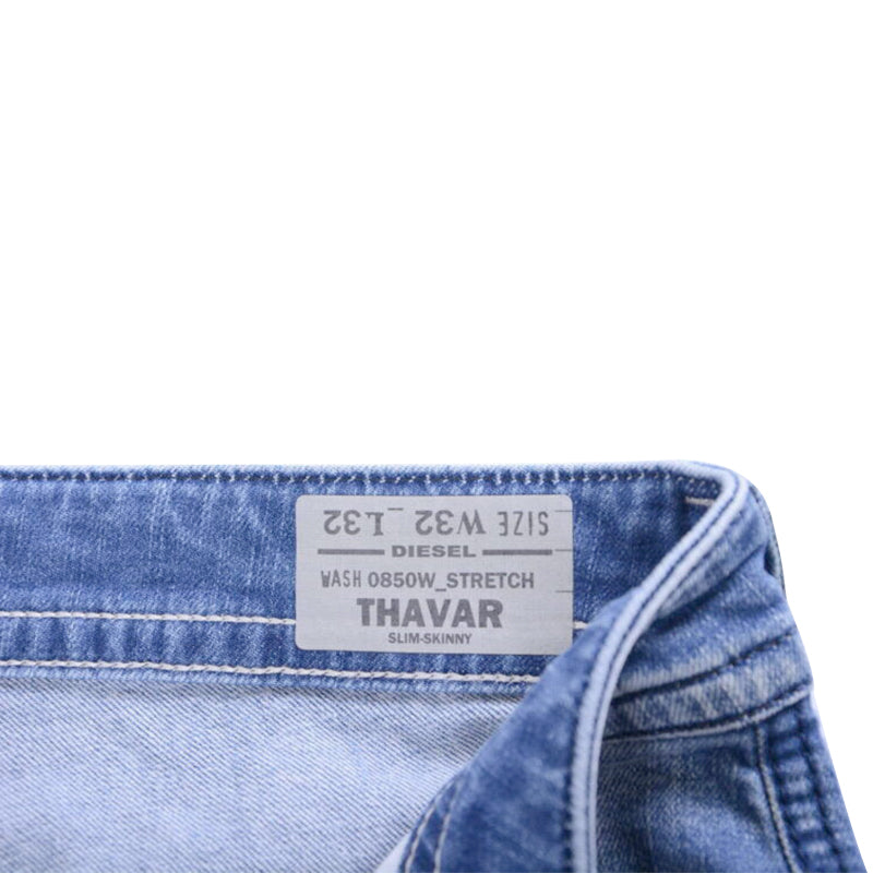 DIESEL THAVAR 0850W Mens Denim Jeans Stretch Slim Fit Skinny Leg Casual trousers