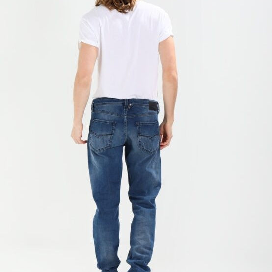 DIESEL LARKEE BEEX 084NV Mens Denim Jeans Stretch Regular Fit Tapered Leg Pants