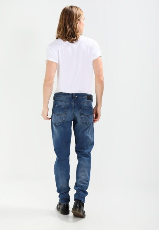 DIESEL LARKEE BEEX 084NV Mens Denim Jeans Stretch Regular Fit Tapered Leg Pants