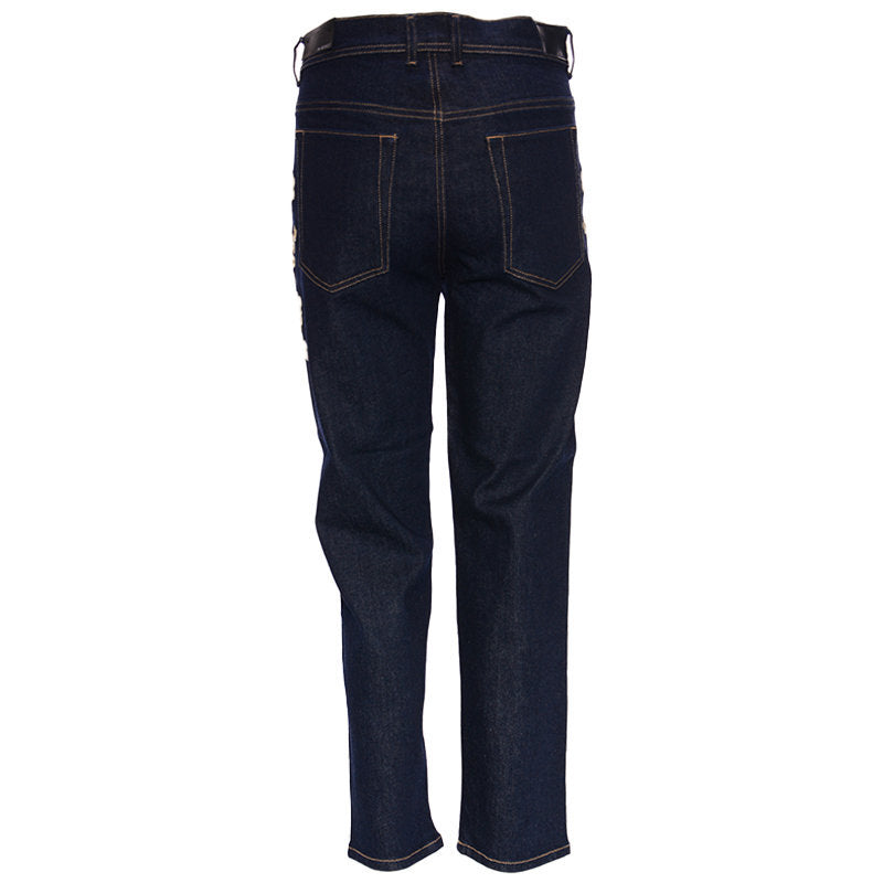 DIESEL BLACK GOLD TYPE 1799 BG8YL Womens Denim Jeans Embroidery Blue Pant Italy