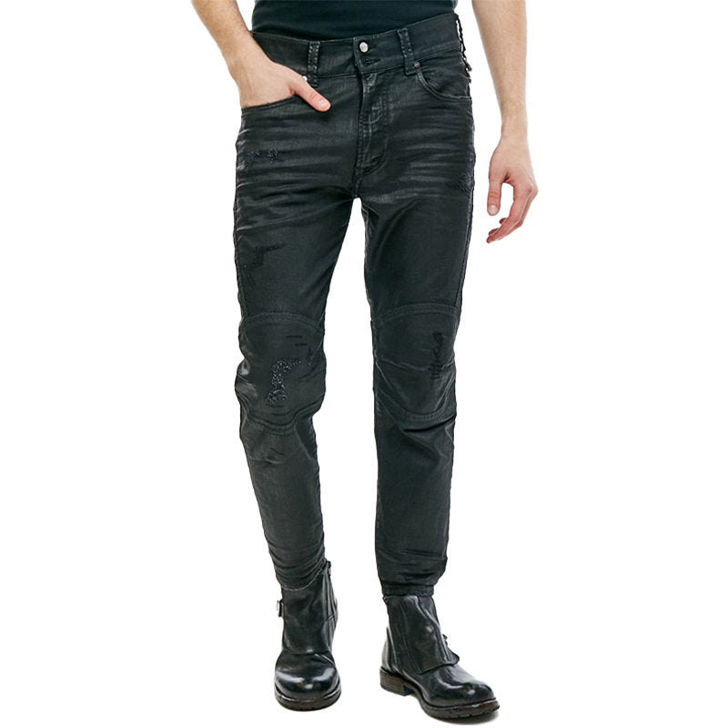 DIESEL BLANCK 0671E Mens Denim Jeans Slim Skinny Distressed Trouser Pants Italy